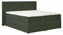 Opbergboxspring Pearl Vlak Met Gestoffeerd Matras -Wolkbed Winkel Opbergboxspring Pearl vlak met gestoffeerd matras hunter 7