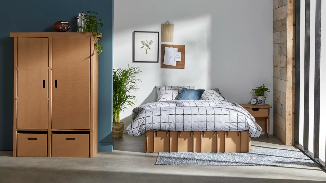 Paper Bed Met Easy Pocket Matras 8 Paper Bed Met Easy Pocket Matras - Afbeelding 6