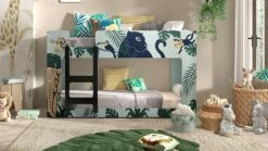 Stapelbed Luca Jungle -Wolkbed Winkel Stapelbed Luca Jungle mintgroen 1