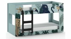 Stapelbed Luca Jungle -Wolkbed Winkel Stapelbed Luca Jungle mintgroen 3
