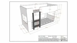 Stapelbed Luca Jungle -Wolkbed Winkel Stapelbed Luca Jungle mintgroen 4