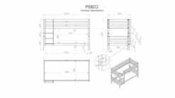 Stapelbed Pino 140 Cm Hoog -Wolkbed Winkel Stapelbed Pino 140 cm hoog natuur 2