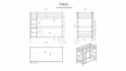 Stapelbed Pino 180 Cm Hoog -Wolkbed Winkel Stapelbed Pino 180 cm hoog natuur 2