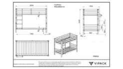 Stapelbed Pino -Wolkbed Winkel Stapelbed Pino bruin 2