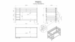 Stapelbed Pino Laag -Wolkbed Winkel Stapelbed Pino grijs 5
