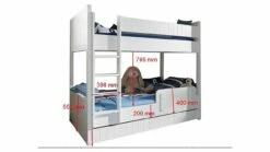Stapelbed Robin -Wolkbed Winkel Stapelbed Robin wit 1