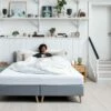 TEMPUR® Boxspring ONE™ Plain Vlak -Wolkbed Winkel TEMPUR boxspring ONE Plain vlak stone grey